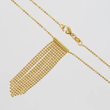 Collier, kullänk, längd ca 41,5cm, bredd 1-45mm, 18K Vikt: 6,1 g