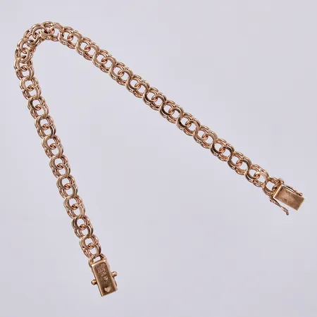 Armband Bismarck, längd: ca 20cm, bredd: ca 7mm, AAJP,  Anetoft & Persson Guldsmedsfirma, Bandhagen, år 1964, 18K  Vikt: 14,3 g