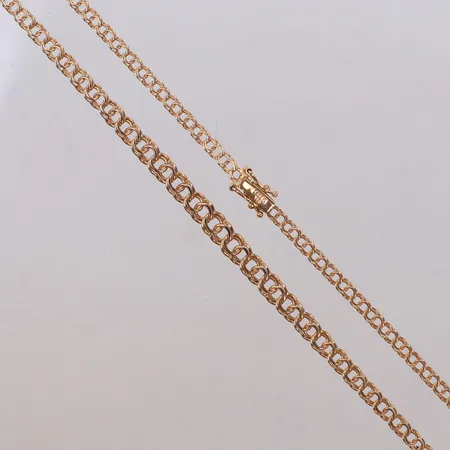 Collier doserad bismarck, längd 43cm, bredd 3-5mm, 18K  Vikt: 8,3 g
