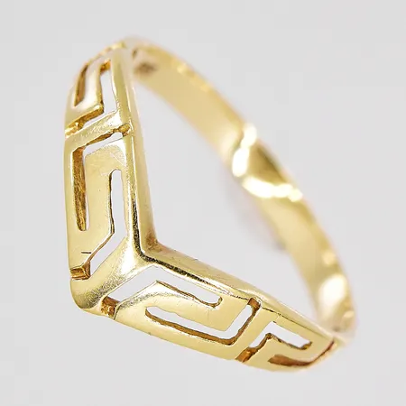 Ring, stl 18, 14K Vikt: 1,5 g