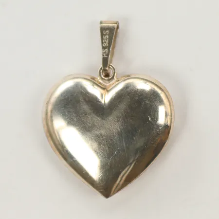 Hänge hjärta i silver, 25x25 exkl ögla, 925/1000-delar, 4,5g Vikt: 4,5 g