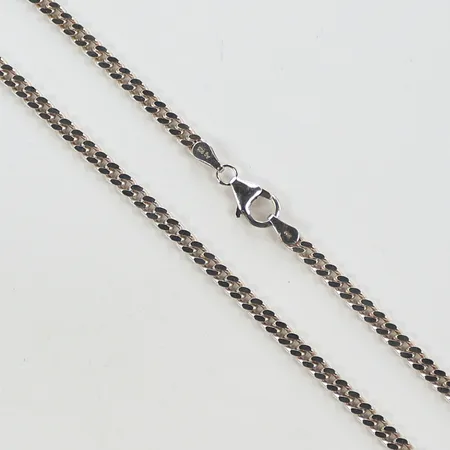Halskedja Pansar, längd 50cm, bredd 3mm, silver, 925/1000 Vikt: 13,3 g