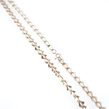 Collier, 43cm, bredd 5mm, 14k Vikt: 5,4 g