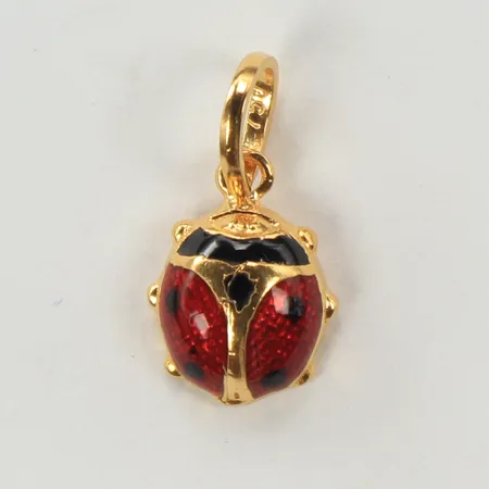 Hänge nyckelpiga 15x6mm, 18K Vikt: 1,1 g