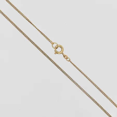 Kedja Pansar, längd ca 41,5cm, bredd ca 1mm, 18K Vikt: 2,5 g