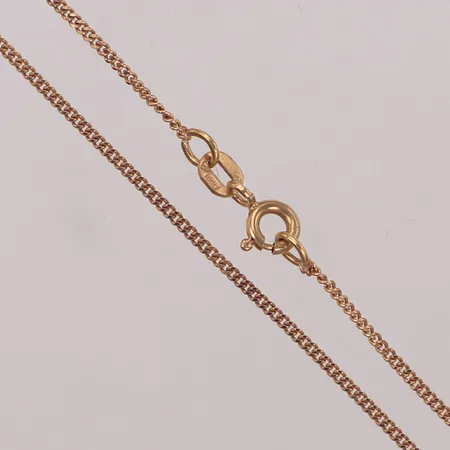 Kedja pansar, längd 42cm, bredd 1mm, 18K  Vikt: 2,6 g