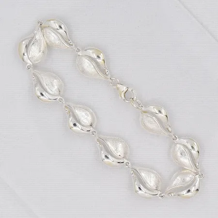 Armband, 20cm, bredd 11,7mm, GHA, silver 925/1000 Vikt: 13,7 g