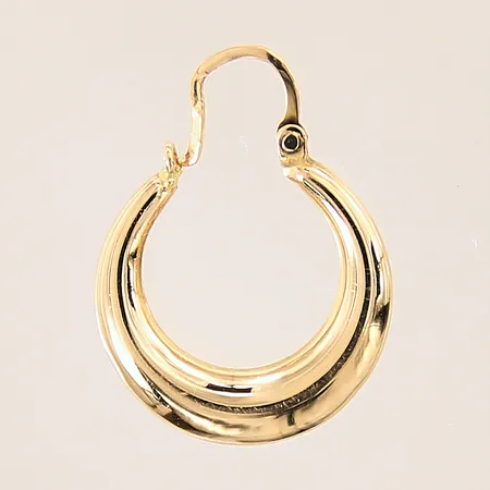 Udda örhänge, creol, 20x16mm, skev, 18K Vikt: 0,9 g