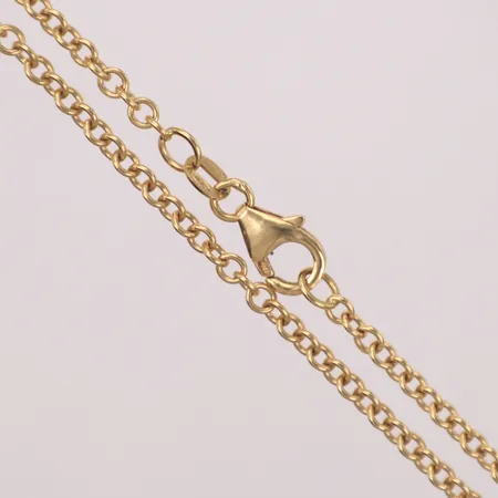 Kedja, längd 50cm, bredd 3mm, 18K  Vikt: 9,3 g