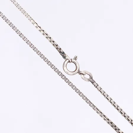 Halskedja Venezia, 60cm, bredd 2mm, slitage, silver 830/1000 Vikt: 8,2 g