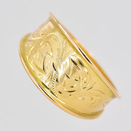 Ring, stl 18½, bredd ovandel 10,8mm, Svedbom & Co AB, 18K Vikt: 2,6 g