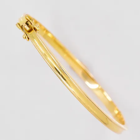Armring, öppningsbar, Ø 61mm, bredd 4,2mm, Guldvaruaktiebolaget G. Dahlgren & Co, glapp i gångjärn, 18K Vikt: 24,2 g
