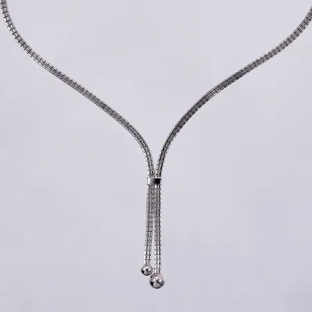 Collier, längd: ca 42cm, bredd: va 3-8mm, 835/1000, silver Vikt: 19,7 g