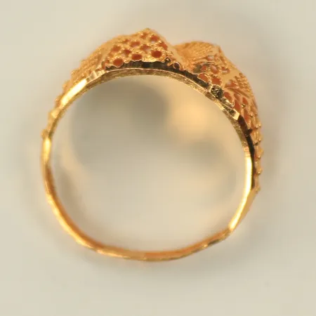 Ring, defekt/trasig, 21K Vikt: 1,5 g