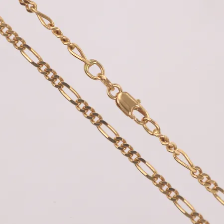 Kedja figaro, längd 61cm, bredd 2,5mm, 18K  Vikt: 10,7 g