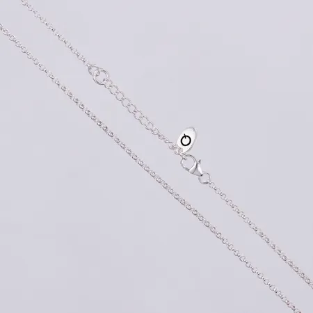 Kedja ankar, längd: ca 47cm, justerbart, bredd: ca 1mm, GHA, 925/1000, silver Vikt: 4,2 g