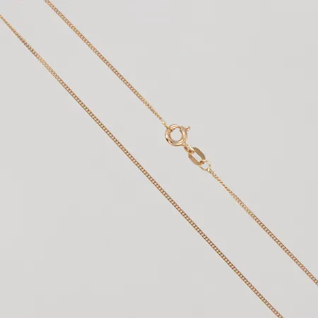 Kedja Pansar, 42,5cm, bredd 1mm, GHA, 18K,  Vikt: 1,7 g