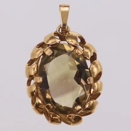 Hänge, längd 29mm, bredd 18mm, 18K  Vikt: 5 g