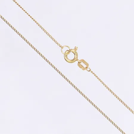 Halskedja pansar, 42,5cm, bredd 1mm, 18K Vikt: 1,1 g