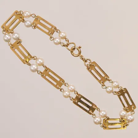 Armband, 18cm, bredd:6-8mm, 18K 7,2g.
