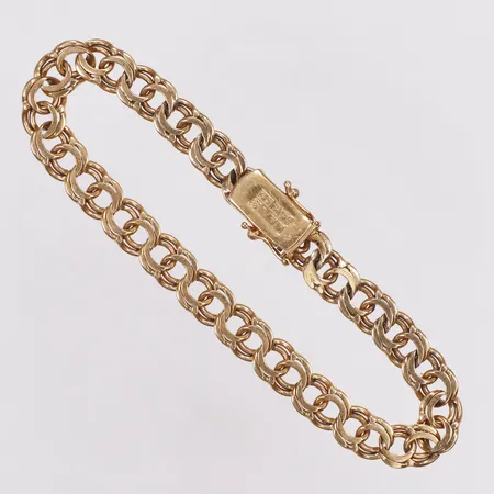 Armband, Bismarck, Jo-Ans år 1968, 19cm, bredd 7mm, 18K  Vikt: 15,8 g
