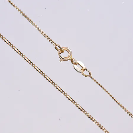 Kedja Pansar, längd 47,5 cm, bredd 1 mm, 18K. Vikt: 2,8 g