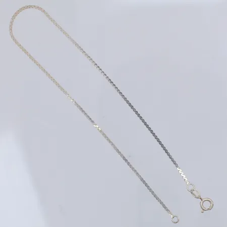 Fotlänk, valsad Ankar, 24,5cm, bredd 1,5mm, 925/1000 silver Vikt: 1,8 g