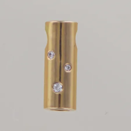 Hänge med stenar L 16mm B 6 mm,18k Vikt: 3,9 g