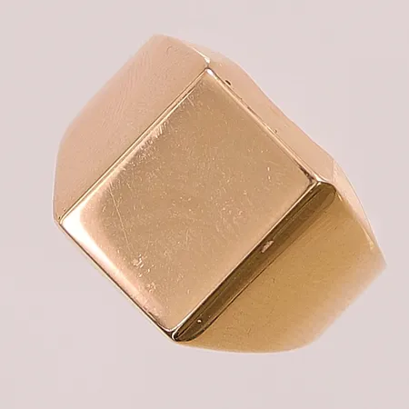 Klackring, Ø18¾, bredd:14mm, liten skada på klacken, 18K 6,2g.