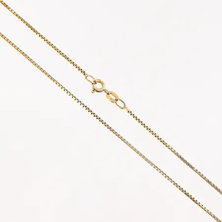 Kedja, Venezia, 43cm, bredd 1,5mm, 18K.  Vikt: 4,2 g