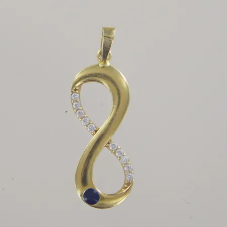 Hänge med stenar, längd 3 cm, bredd 1 cm 18K Vikt: 1,4 g