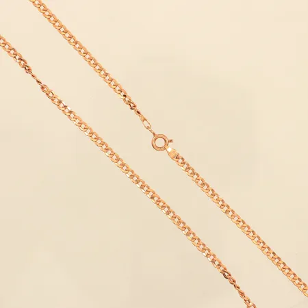 Kedja Pansar, längd 45cm, bredd 3mm, 14K  Vikt: 3,7 g