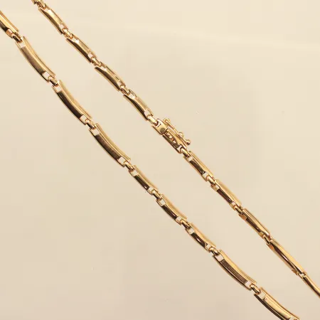 Collier, längd 41cm, bredd 4mm, 14K  Vikt: 20,3 g