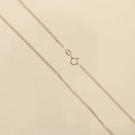 Kedja Pansar, längd 50,5cm, bredd 2mm, GHA, 925/1000 silver  Vikt: 5,9 g