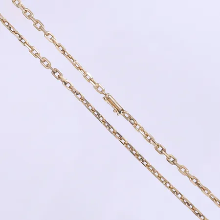 Halskedja, ankarlänk, längd 50cm, bredd 3mm, 18K  Vikt: 17,9 g