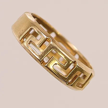 Ring, Ø17, bredd:5mm, 14K 2,5g.