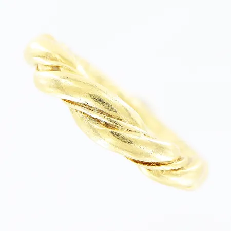 Ring, tvinnad, stl 16½, bredd 1,5-4,5mm, 18K Vikt: 6,4 g