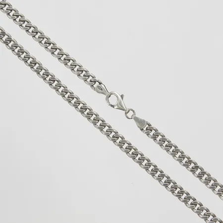 Kedja manglad pansar, längd ca 55cm, bredd 5,5mm, GHA, 925/1000 silver Vikt: 34,4 g