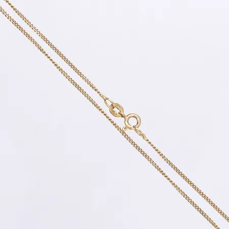 Halskedja pansar, längd 42cm, bredd 1mm, 18K Vikt: 2,7 g