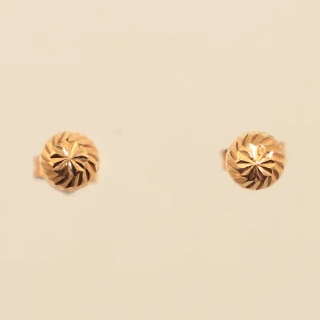Ett par örhängen, bredd 5mm, 18K Vikt: 0,5 g