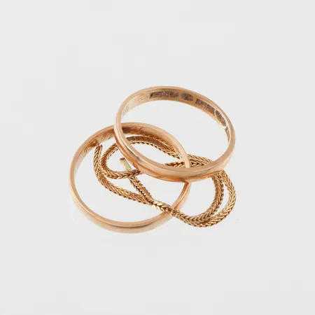 Trasigt guld, 18k. Vikt: 7 g