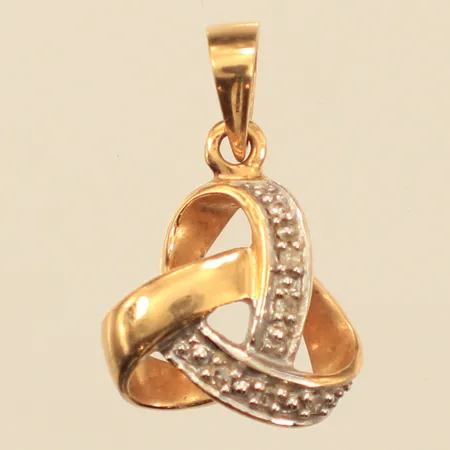 Hänge, diamanter 6xca0,005ct, längd 16mm, bredd10,87mm, GHA, 18K Vikt: 1,3 g