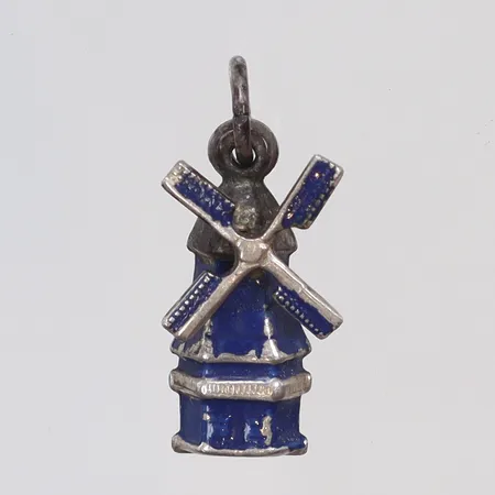 Hänge i form av Väderkvarn 6x20mm, med slitage, silver 830/1000 Vikt: 1 g