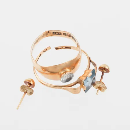 Trasigt guld, 18k. Vikt: 3 g