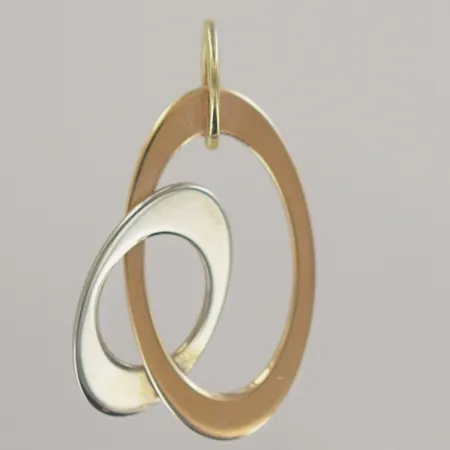 Hänge i set, L3,5 x 2 cm, 18k Vikt: 4,4 g