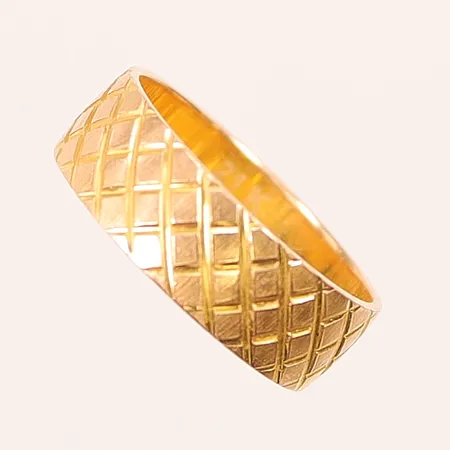 Ring, Ø15½, bredd:5mm, 21K 3,1g.