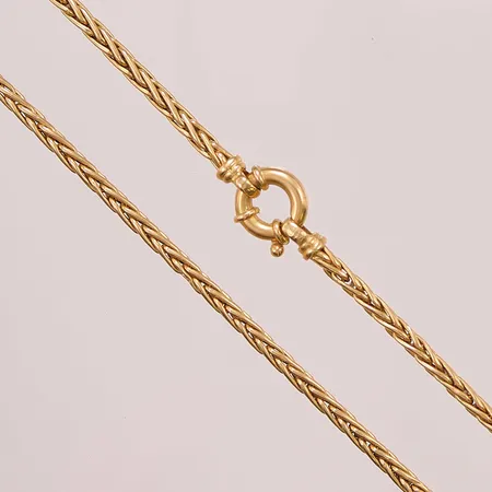 Kedja, 42cm, bredd:3mm, 18K 14,1g.