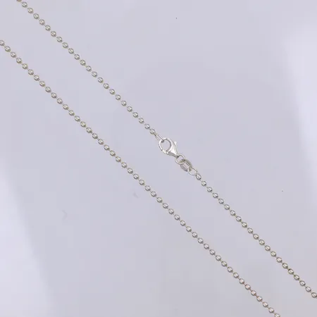 kedja, kullänk, 44,5cm, bredd 2mm, 925/1000 silver Vikt: 5 g