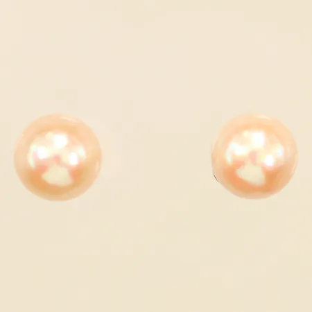 Ett par örhängen med odlade saltvattenspärlor Ø7,2mm, GHA, 18K  Vikt: 1,8 g