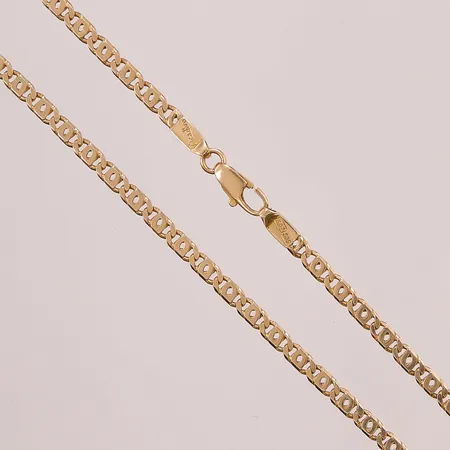 Kedja, 46cm, bredd:4mm, 14K 19,4g.